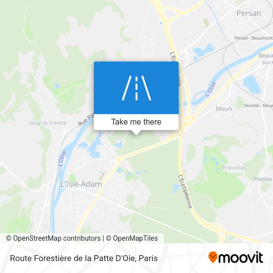 Route Forestière de la Patte D'Oie map