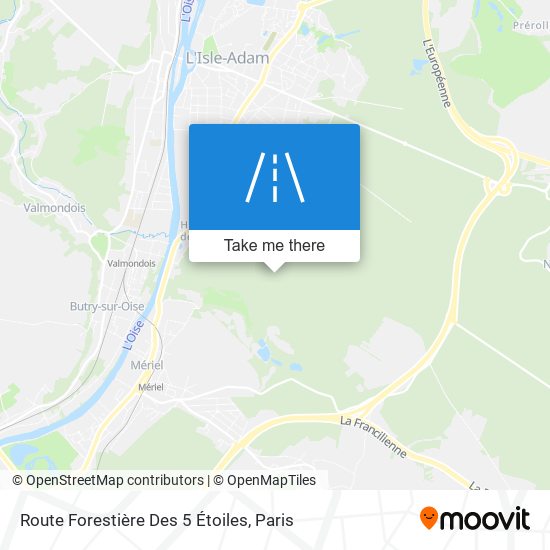 Route Forestière Des 5 Étoiles map