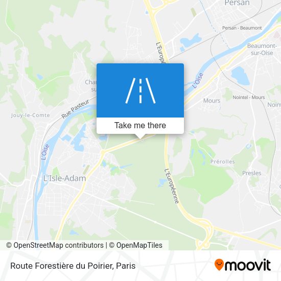 Route Forestière du Poirier map