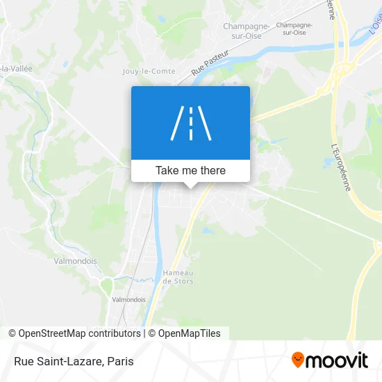 Rue Saint-Lazare map