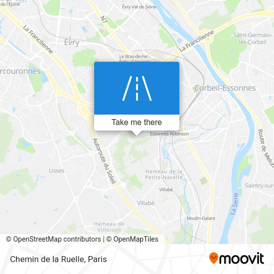 Chemin de la Ruelle map