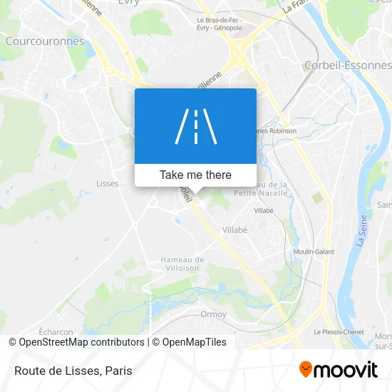 Route de Lisses map