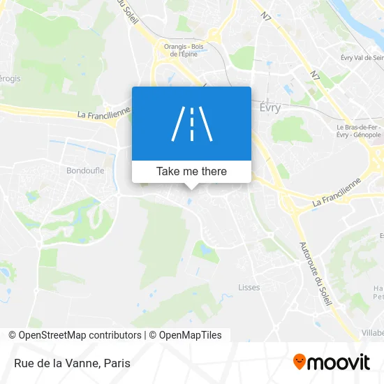 Rue de la Vanne map