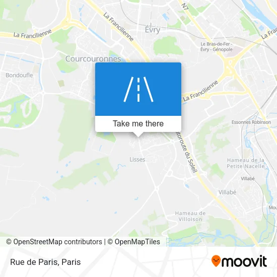 Rue de Paris map