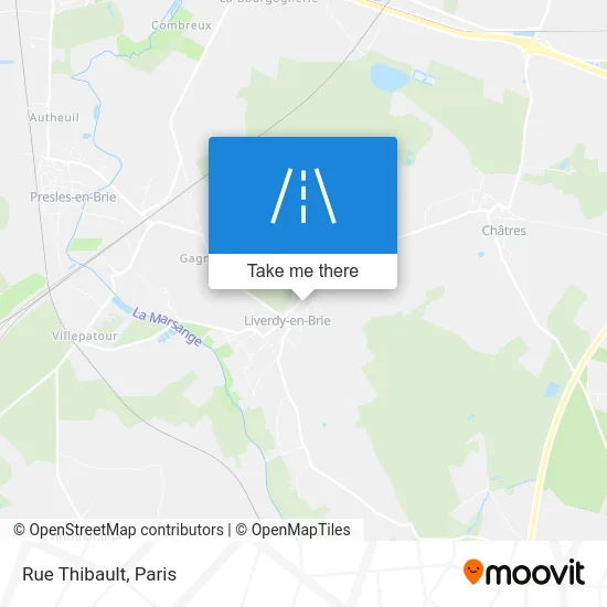 Mapa Rue Thibault