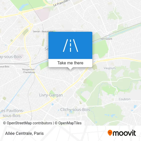 Allée Centrale map