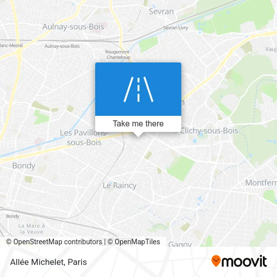 Allée Michelet map