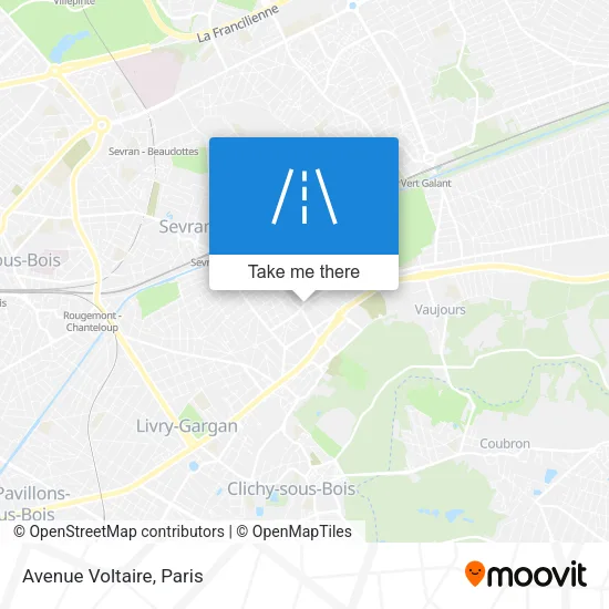 Avenue Voltaire map