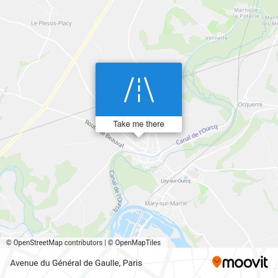 Avenue du Général de Gaulle map