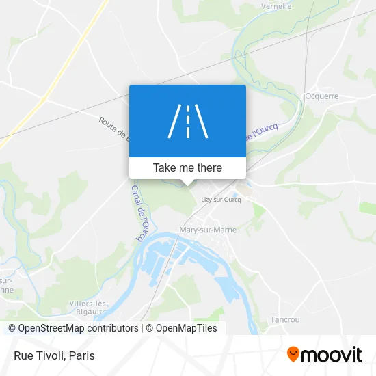 Rue Tivoli map