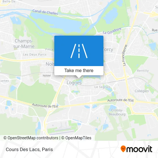 Cours Des Lacs map