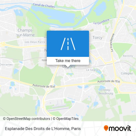 Esplanade Des Droits de L'Homme map