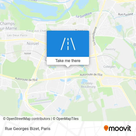 Rue Georges Bizet map