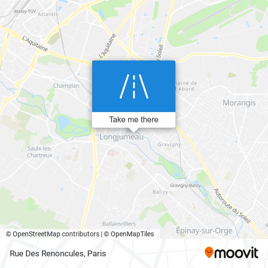 Mapa Rue Des Renoncules