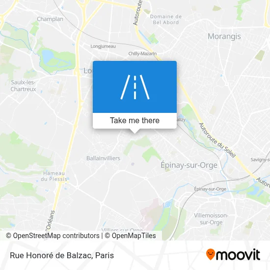 Rue Honoré de Balzac map