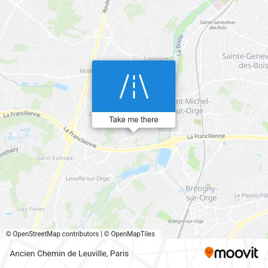 Ancien Chemin de Leuville map