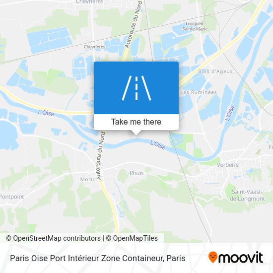 Paris Oise Port Intérieur Zone Containeur map