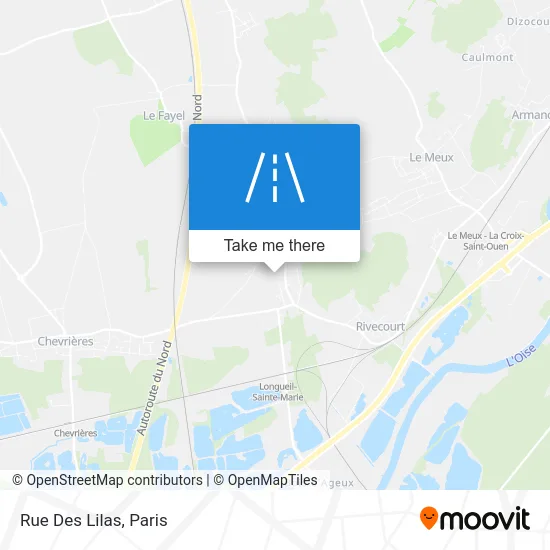 Rue Des Lilas map