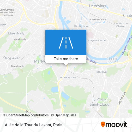 Allée de la Tour du Levant map