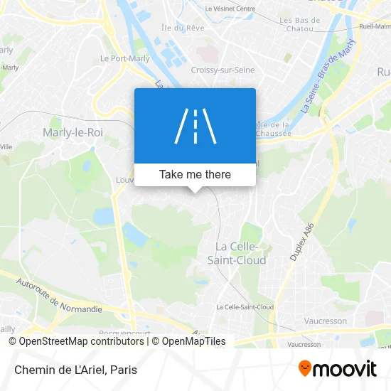 Chemin de L'Ariel map