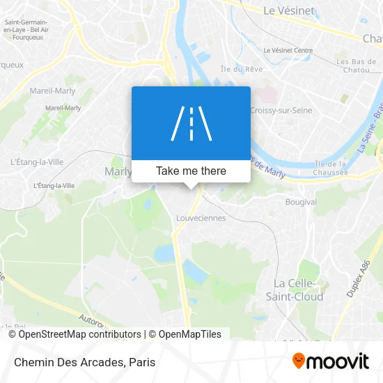 Chemin Des Arcades map