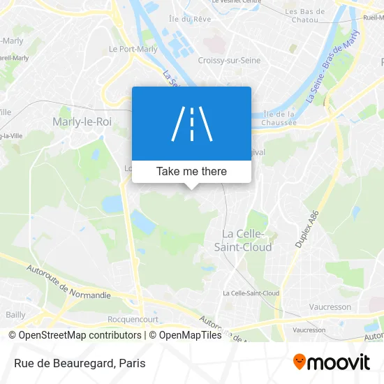 Rue de Beauregard map