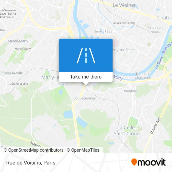 Rue de Voisins map