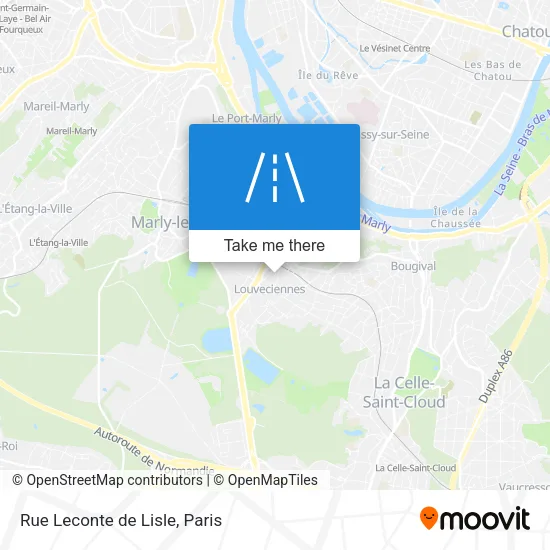 Rue Leconte de Lisle map