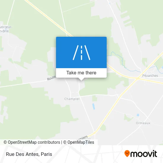 Rue Des Antes map