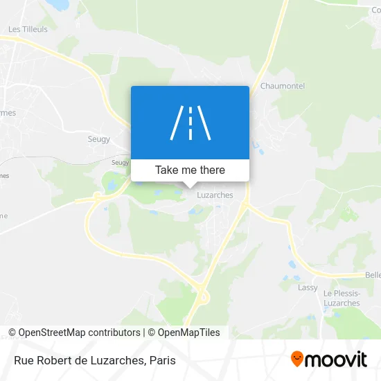 Rue Robert de Luzarches map