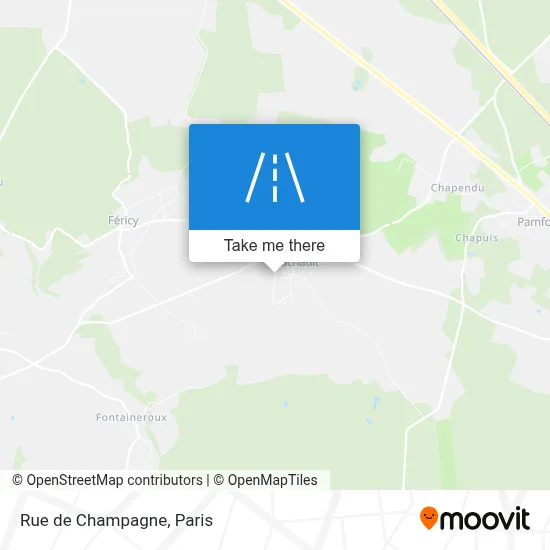 Mapa Rue de Champagne