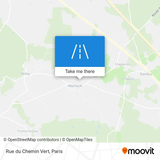 Mapa Rue du Chemin Vert