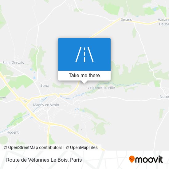 Route de Vélannes Le Bois map