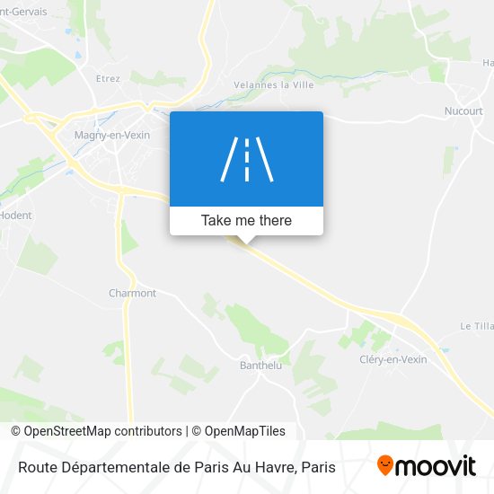 Route Départementale De Paris Au Havre map