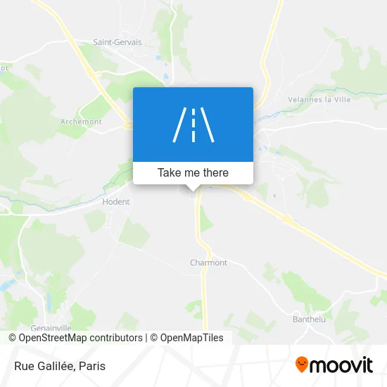 Rue Galilée map