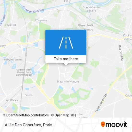 Mapa Allée Des Concrètes
