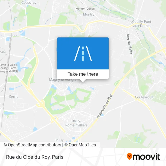 Rue du Clos du Roy map