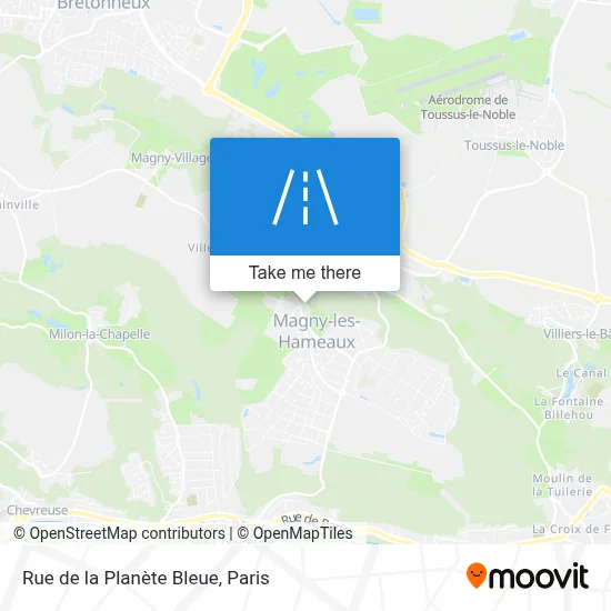 Rue de la Planète Bleue map