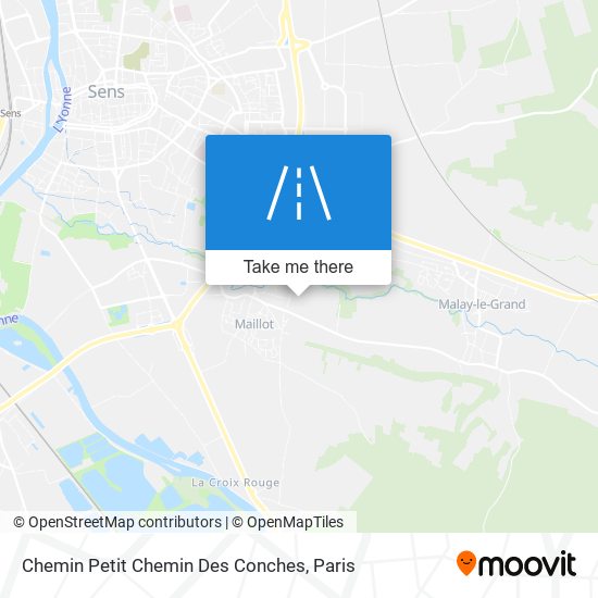 Chemin Petit Chemin Des Conches map