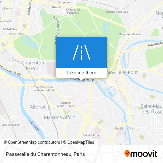 Passerelle du Charentonneau map
