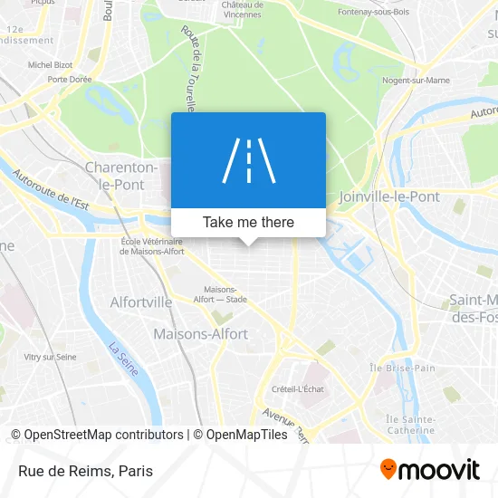 Rue de Reims map