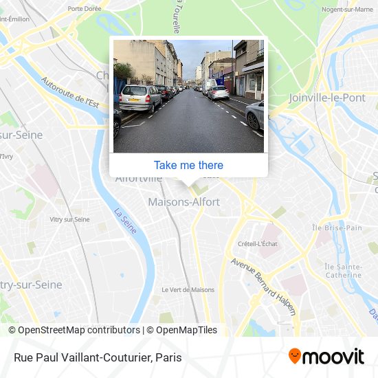 Mapa Rue Paul Vaillant-Couturier