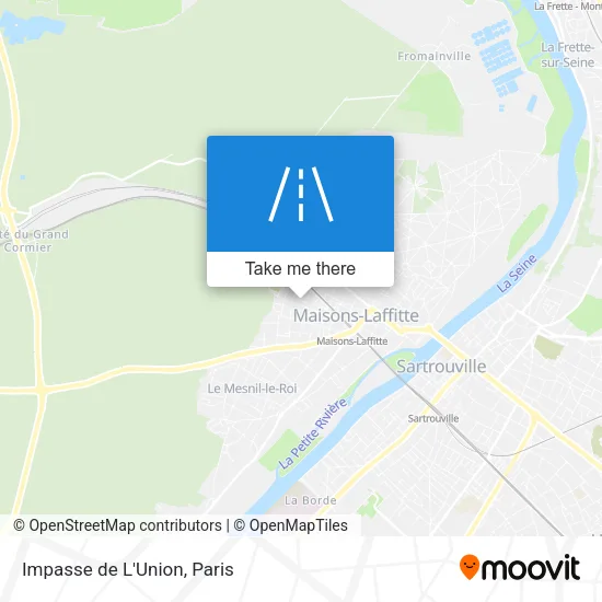 Impasse de L'Union map