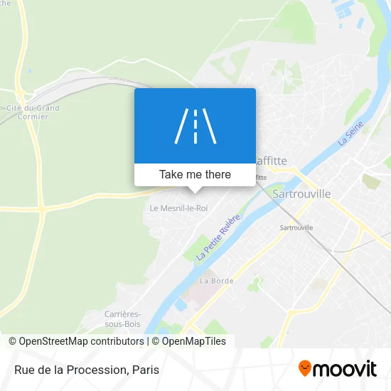 Rue de la Procession map