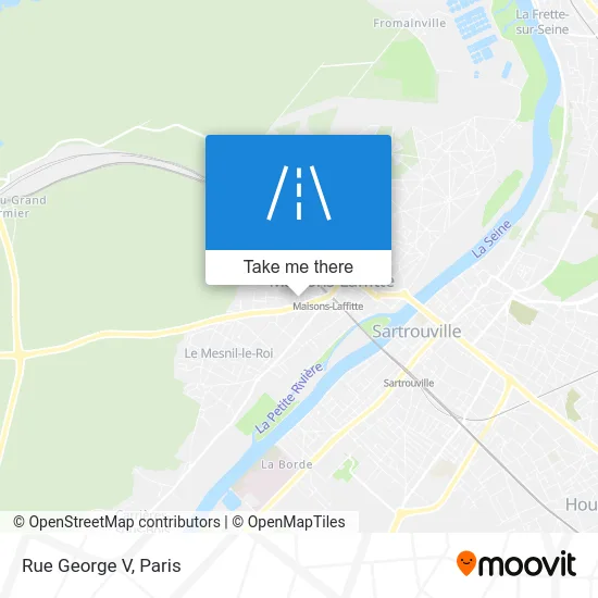 Rue George V map