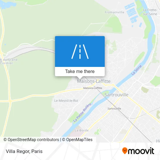 Villa Regor map