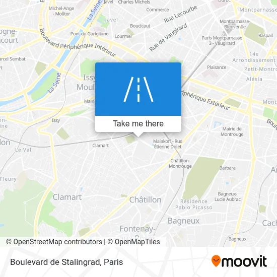 Boulevard de Stalingrad map