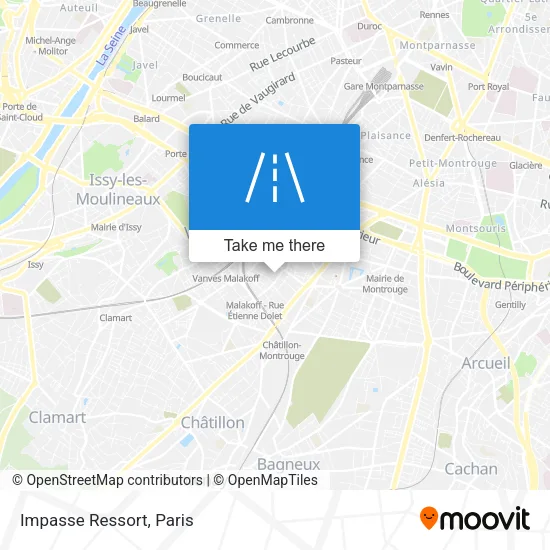 Impasse Ressort map