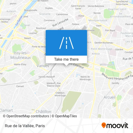 Rue de la Vallée map