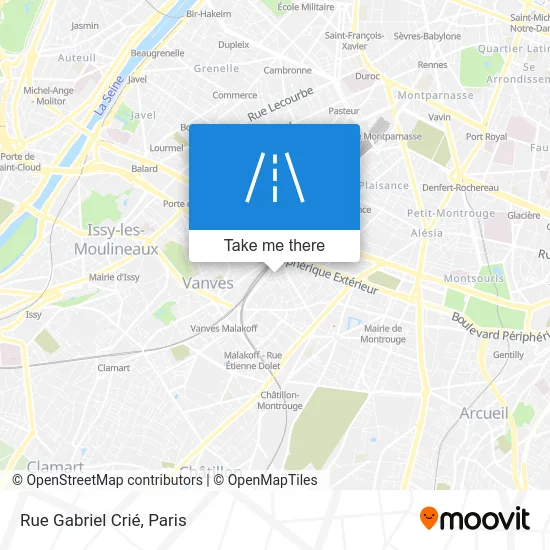 Rue Gabriel Crié map